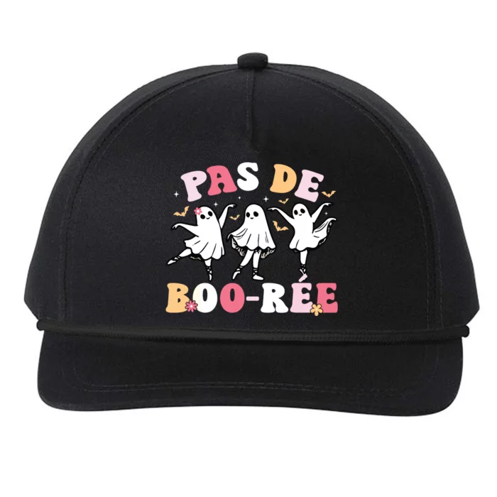 Pas De BooréE Ghost Ballet Dancer Halloween Dance Teacher Snapback Five-Panel Rope Hat