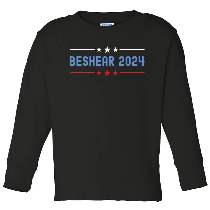 Political Democrat Beshear 2024 Presidential Election Toddler Long Sleeve Shirt