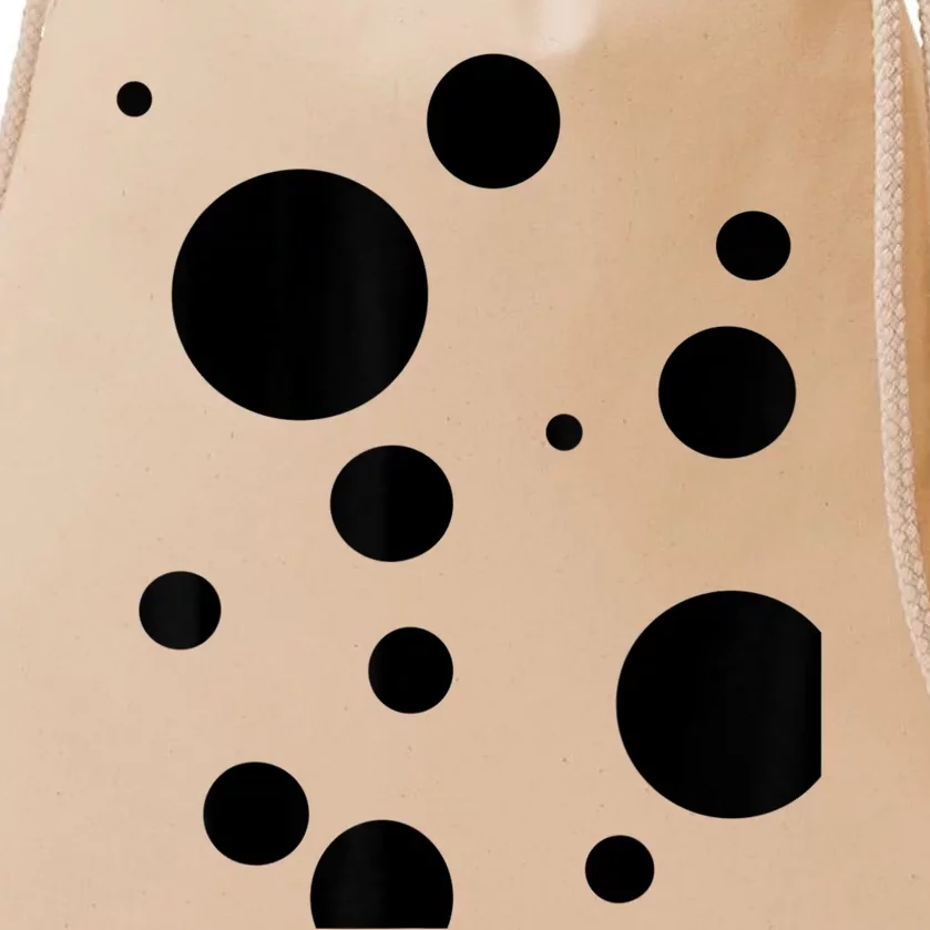 Polka Dot Bubble Dalmatian Abstract Funny Drawstring Bag