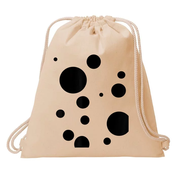 Polka Dot Bubble Dalmatian Abstract Funny Drawstring Bag