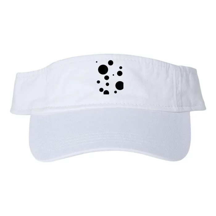 Polka Dot Bubble Dalmatian Abstract Funny Valucap Bio-Washed Visor