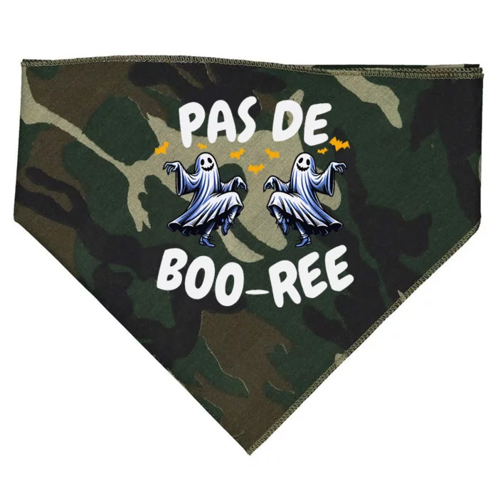 Pas De BooréE Ghost Ballet Dancer Halloween Dance Teacher USA-Made Doggie Bandana