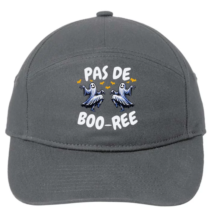 Pas De BooréE Ghost Ballet Dancer Halloween Dance Teacher 7-Panel Snapback Hat