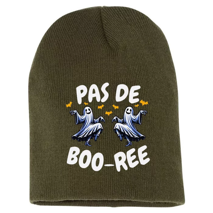 Pas De BooréE Ghost Ballet Dancer Halloween Dance Teacher Short Acrylic Beanie