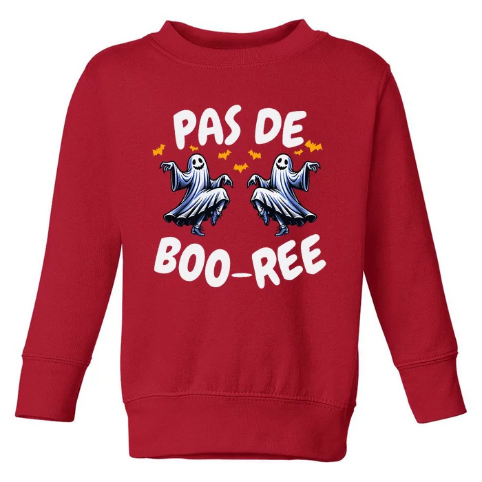 Pas De BooréE Ghost Ballet Dancer Halloween Dance Teacher Toddler Sweatshirt