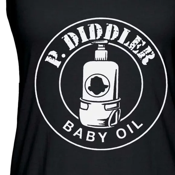 P Diddler Baby Oil Halloween Costume Party Ladies Essential Flowy Tank