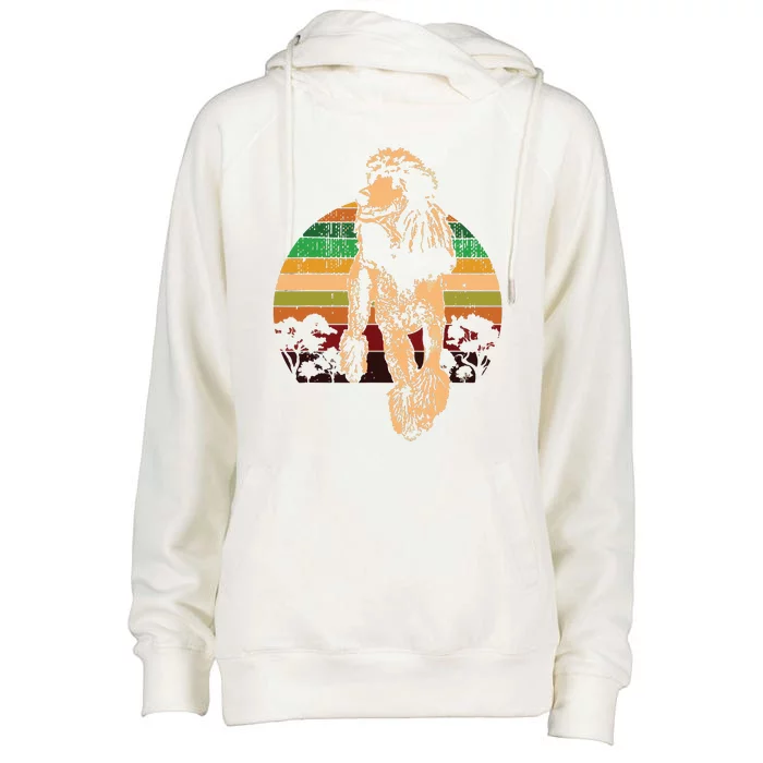 Poodle Dog Breed Womens Funnel Neck Pullover Hood