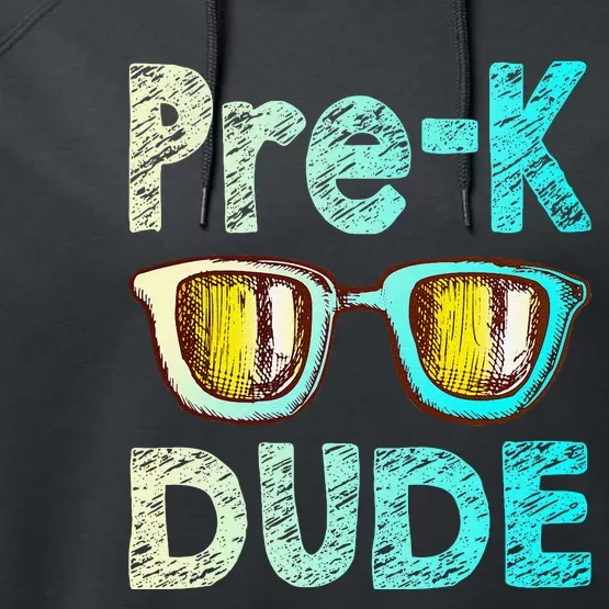 Prek Dude Back To School First Day Of Preschool Boy Gift Performance Fleece Hoodie