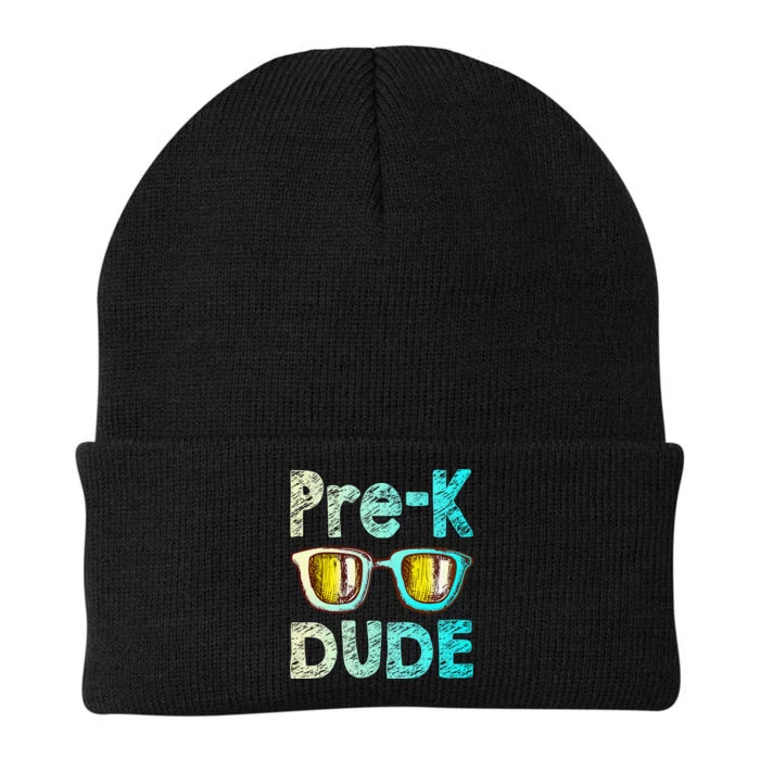 Prek Dude Back To School First Day Of Preschool Boy Gift Knit Cap Winter Beanie