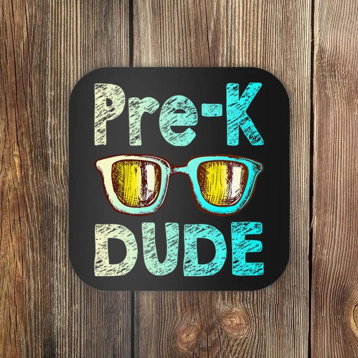 Prek Dude Back To School First Day Of Preschool Boy Gift Coaster