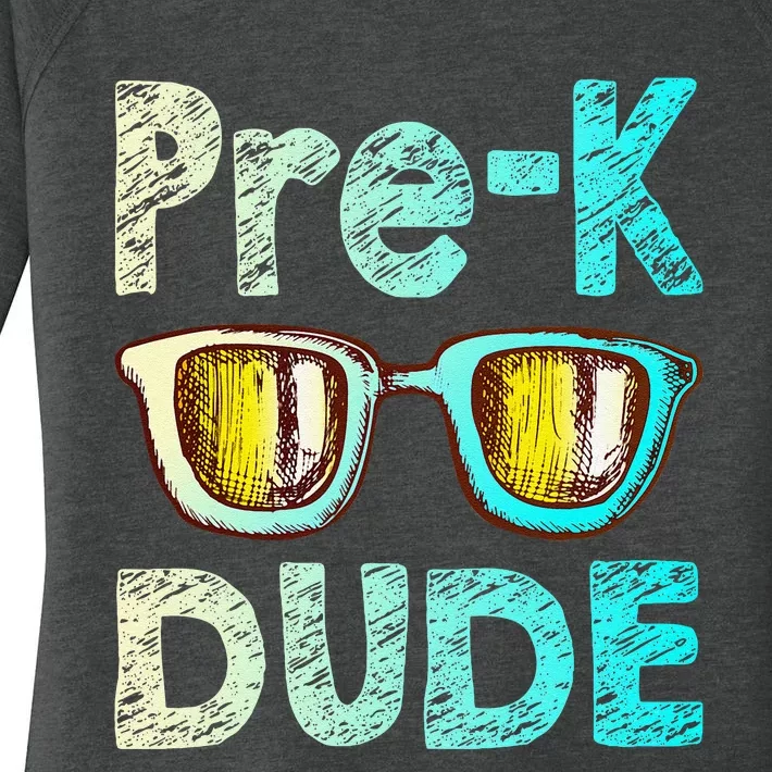 Prek Dude Back To School First Day Of Preschool Boy Gift Women's Perfect Tri Tunic Long Sleeve Shirt