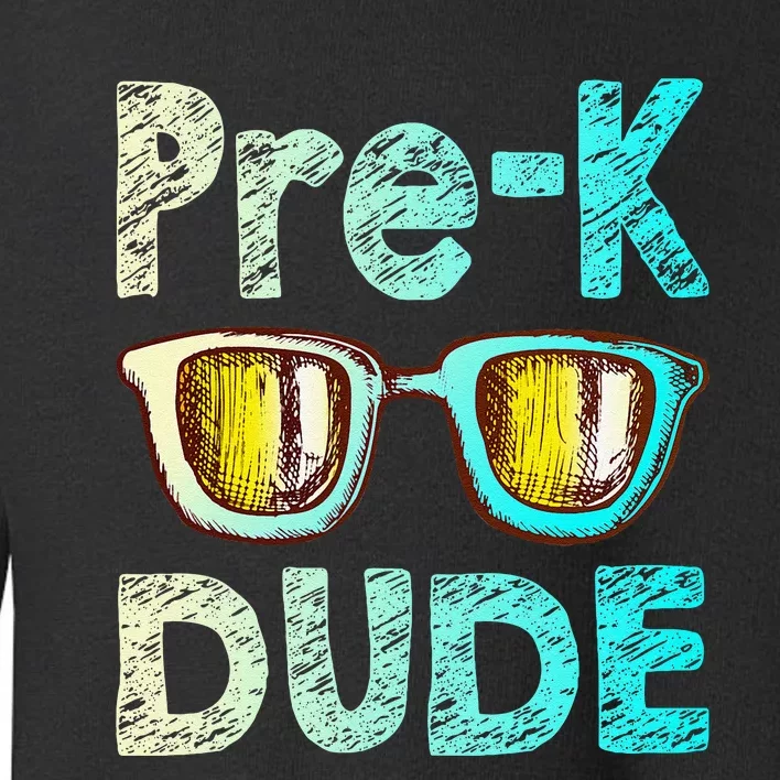 Prek Dude Back To School First Day Of Preschool Boy Gift Toddler Sweatshirt