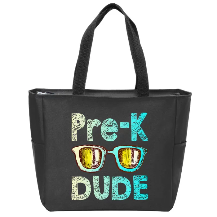 Prek Dude Back To School First Day Of Preschool Boy Gift Zip Tote Bag