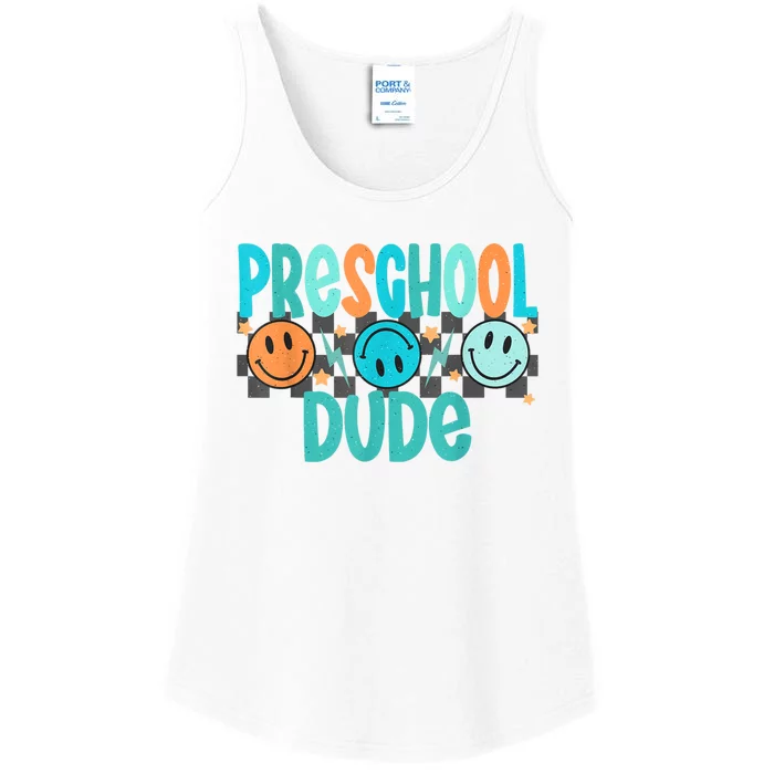 Prek Dude Back To School First Day Of Preschool Ladies Essential Tank