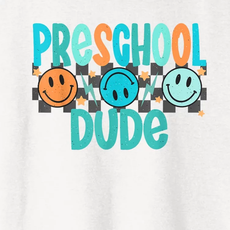 Prek Dude Back To School First Day Of Preschool Women's Crop Top Tee