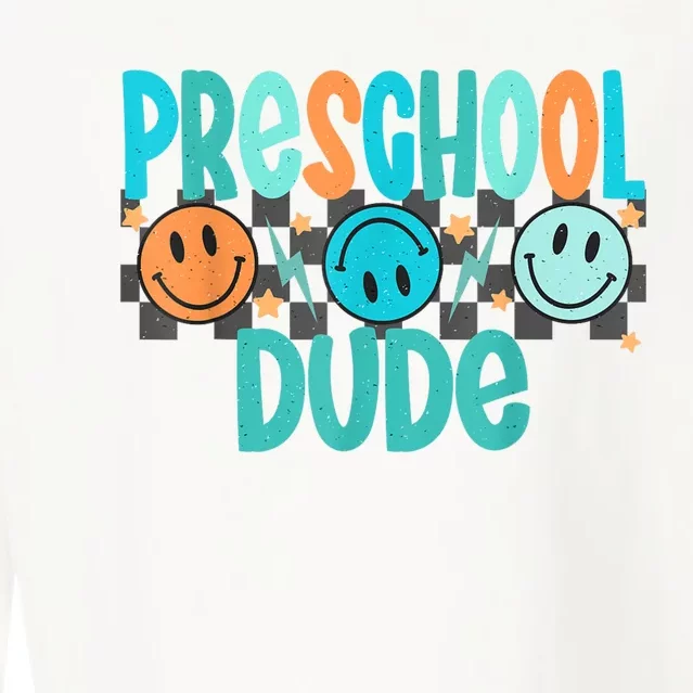 Prek Dude Back To School First Day Of Preschool Cropped Pullover Crew