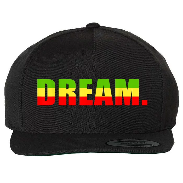 Peace Dream Black Emancipation Anti Rasist Wool Snapback Cap