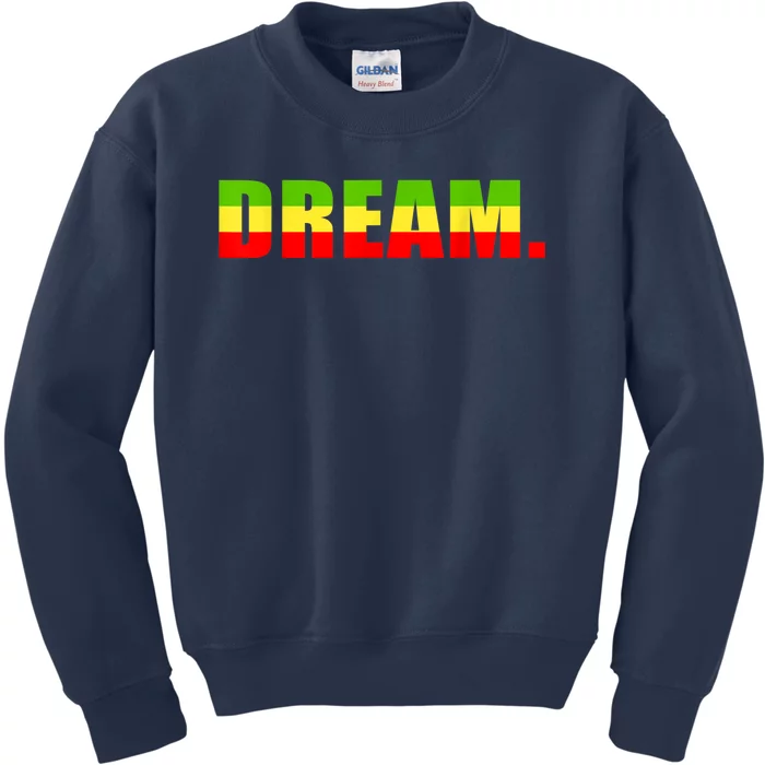 Peace Dream Black Emancipation Anti Rasist Kids Sweatshirt