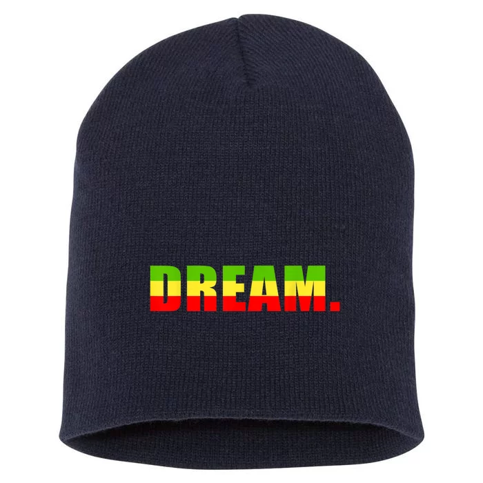 Peace Dream Black Emancipation Anti Rasist Short Acrylic Beanie