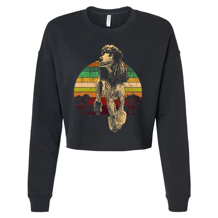 Poodle Dog Breed Cropped Pullover Crew