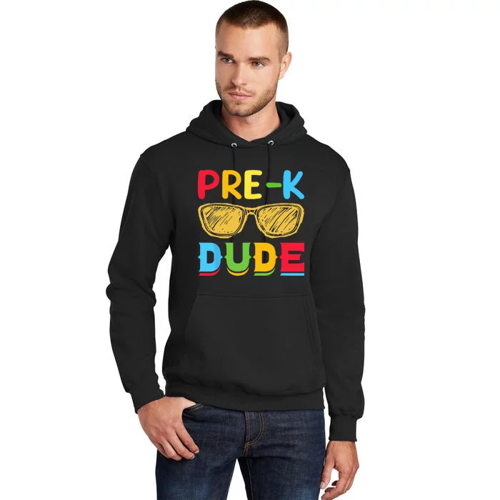 PreK Dude Back to School First Day of Preschool Tall Hoodie