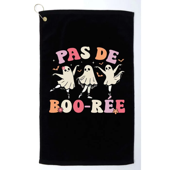 Pas De BooréE Ghost Ballet Dancer Halloween Dance Teacher Gift Platinum Collection Golf Towel