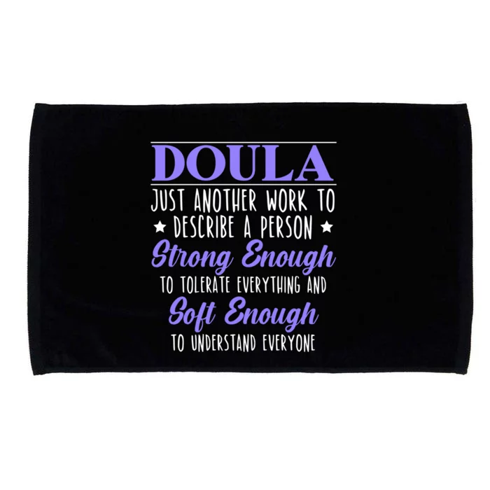 Proud Doula Birth Coach Companion Pregnancy Labor Job Cute Gift Microfiber Hand Towel