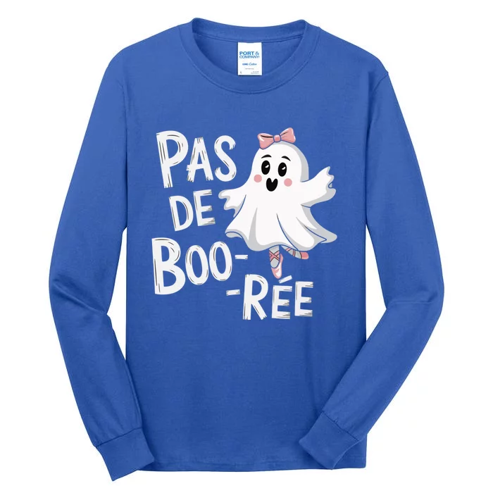 Pas De BooréE Ballet Funny Ghost Halloween Boo Dancer Humor Great Gift Tall Long Sleeve T-Shirt