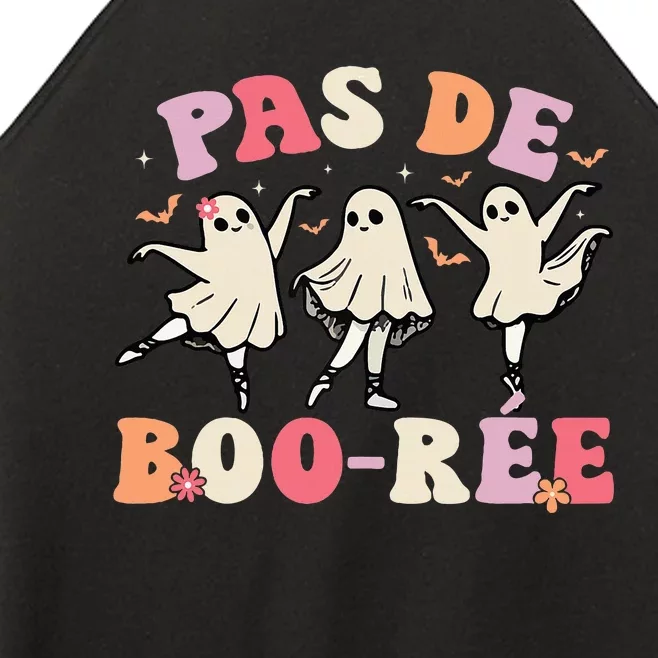 Pas De BooréE Ghost Ballet Dancer Halloween Dance Teacher Women’s Perfect Tri Rocker Tank