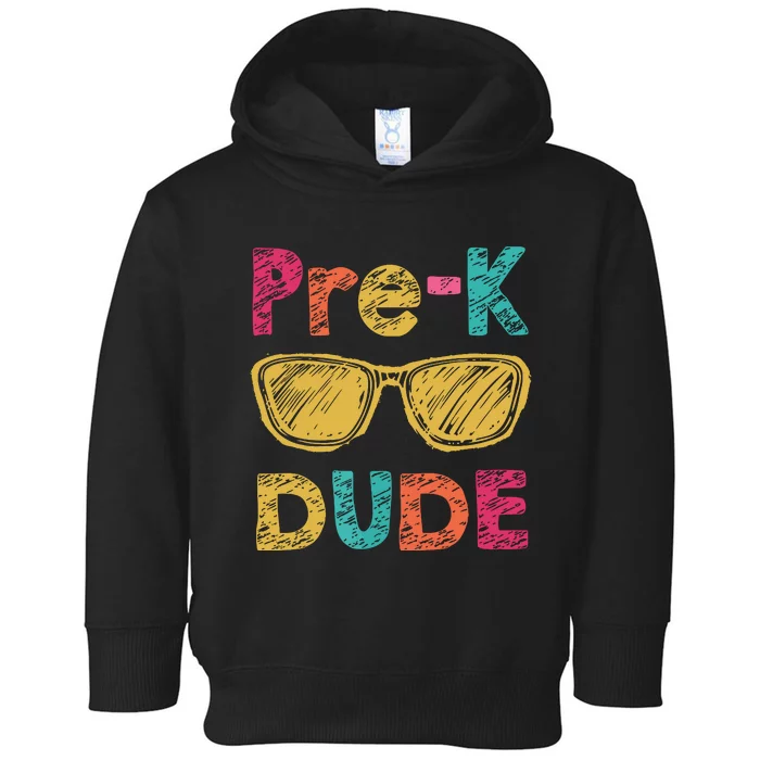 Prek Dude Back To School First Day Of Preschool Gift Toddler Hoodie