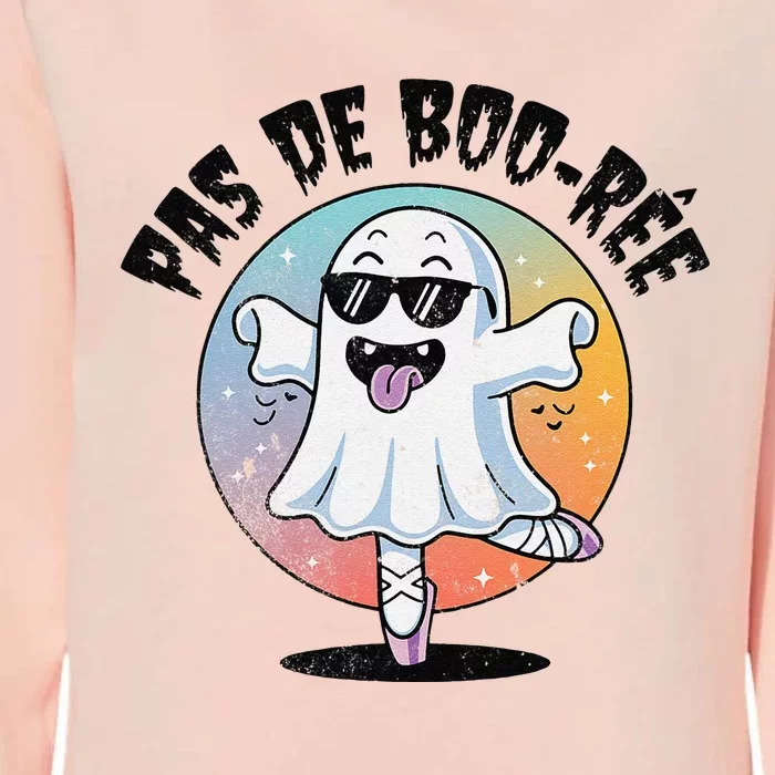 Pas De Boo Ree Funny Ghost Dance Ballet Halloween Womens California Wash Sweatshirt