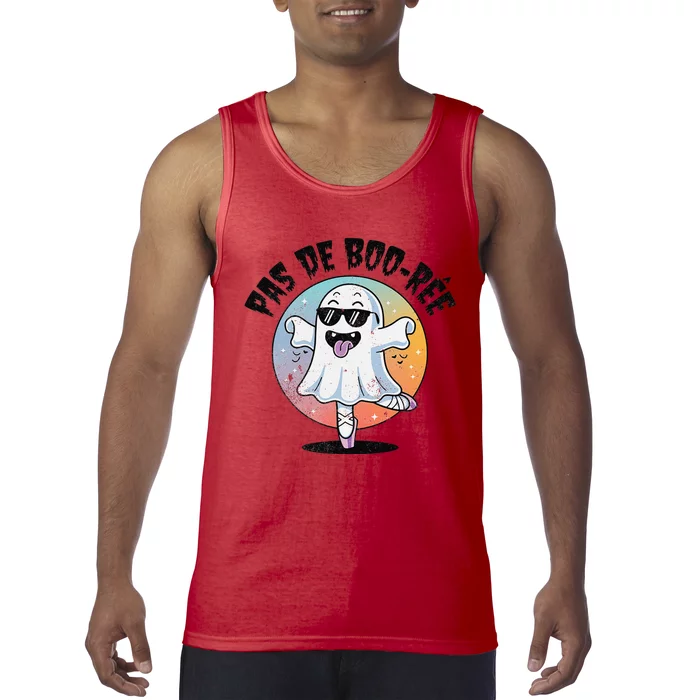 Pas De Boo Ree Funny Ghost Dance Ballet Halloween Tank Top