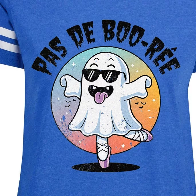 Pas De Boo Ree Funny Ghost Dance Ballet Halloween Enza Ladies Jersey Football T-Shirt