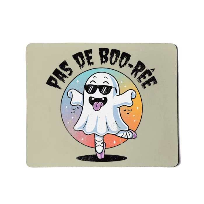 Pas De Boo Ree Funny Ghost Dance Ballet Halloween Mousepad