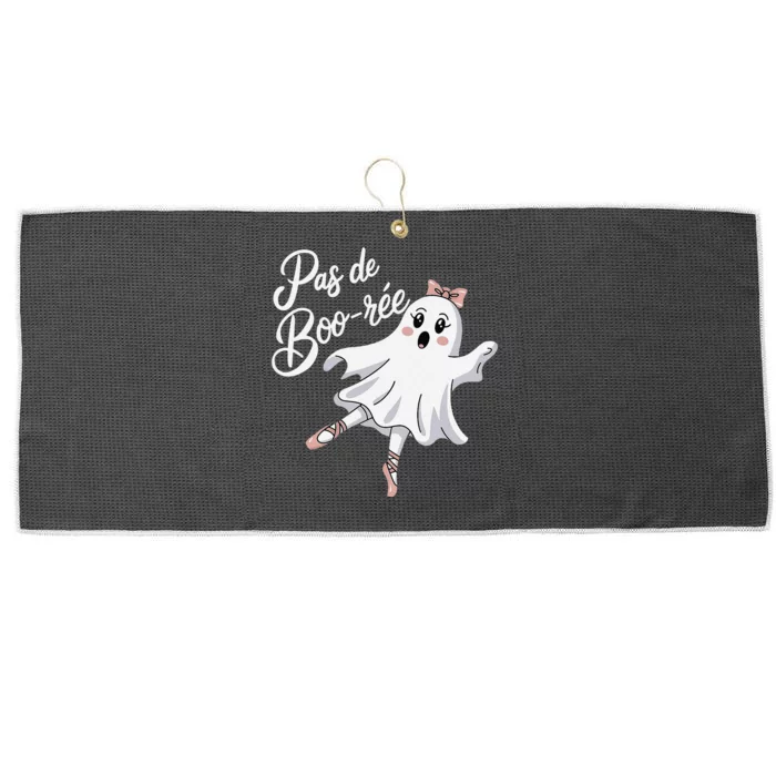 Pas De BooréE Funny Ballet Ghosts Halloween Dance Large Microfiber Waffle Golf Towel