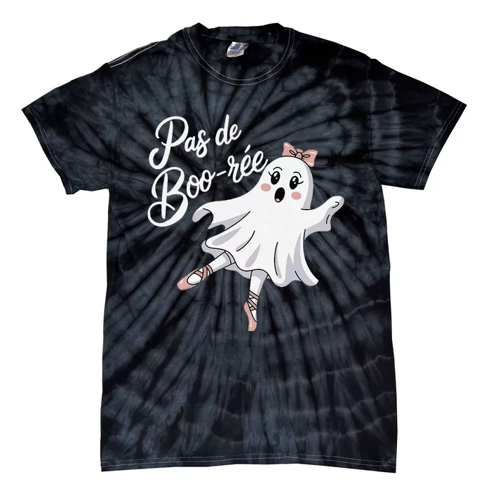 Pas De BooréE Funny Ballet Ghosts Halloween Dance Tie-Dye T-Shirt