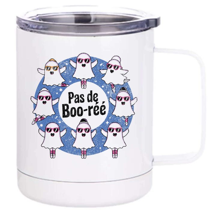 Pas De BooréE Ballet Dance Halloween Front & Back 12oz Stainless Steel Tumbler Cup