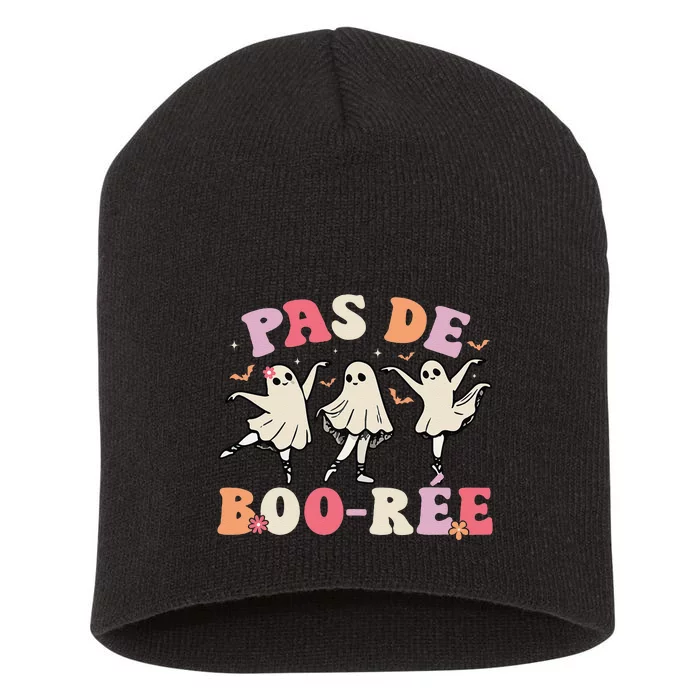 Pas De BooréE Ghost Ballet Dancer Halloween Dance Teacher Short Acrylic Beanie