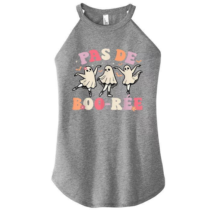 Pas De BooréE Ghost Ballet Dancer Halloween Dance Teacher Women’s Perfect Tri Rocker Tank