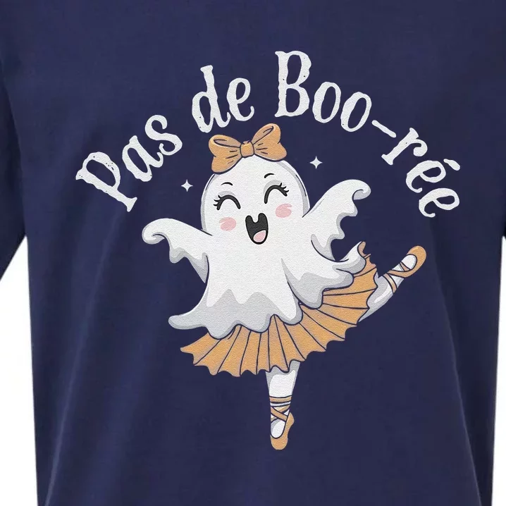 Pas De BooréE Funny Ballet Ghosts Halloween Dance Sueded Cloud Jersey T-Shirt