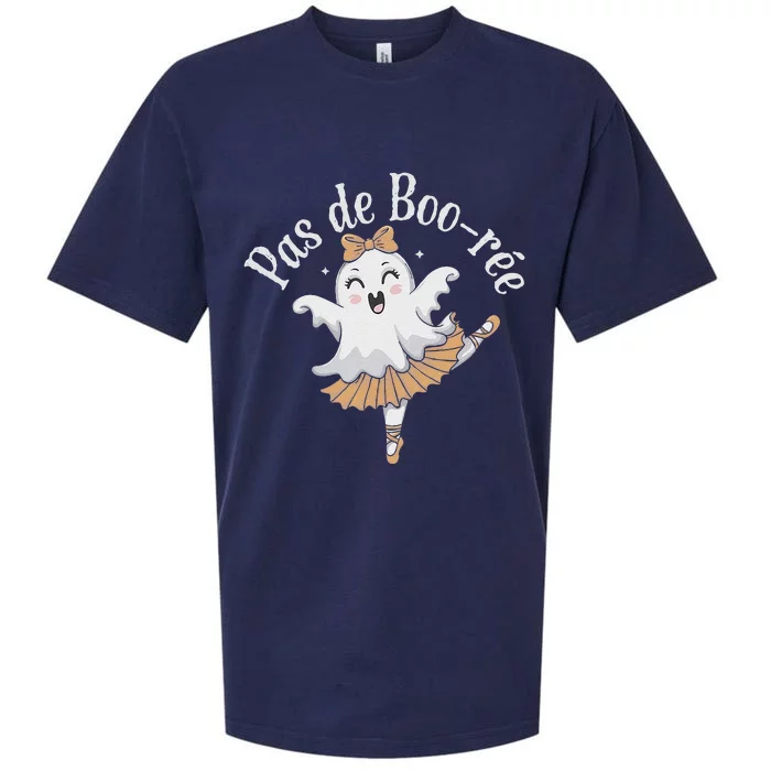 Pas De BooréE Funny Ballet Ghosts Halloween Dance Sueded Cloud Jersey T-Shirt