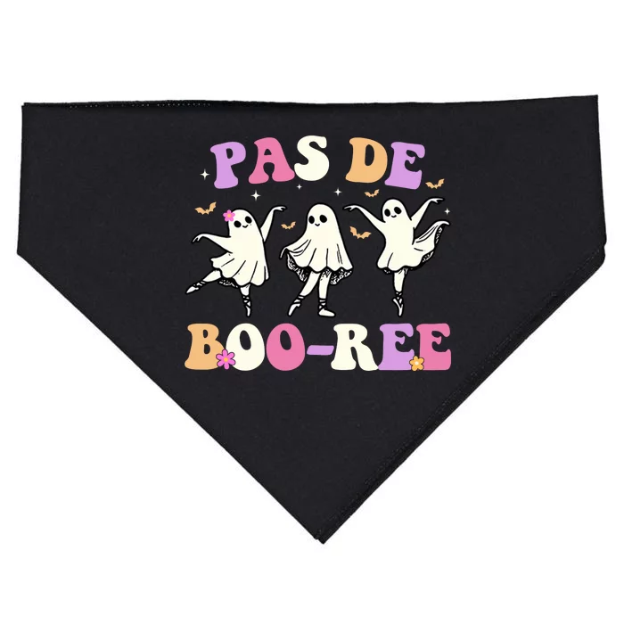 Pas De BooréE Ghost Ballet Dancer Halloween USA-Made Doggie Bandana