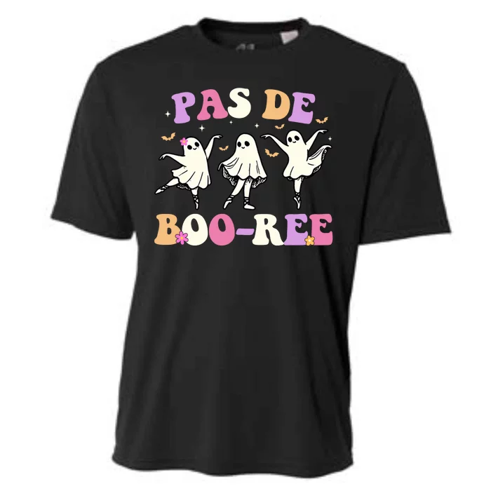 Pas De BooréE Ghost Ballet Dancer Halloween Cooling Performance Crew T-Shirt