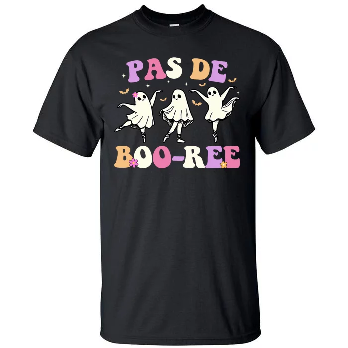 Pas De BooréE Ghost Ballet Dancer Halloween Tall T-Shirt