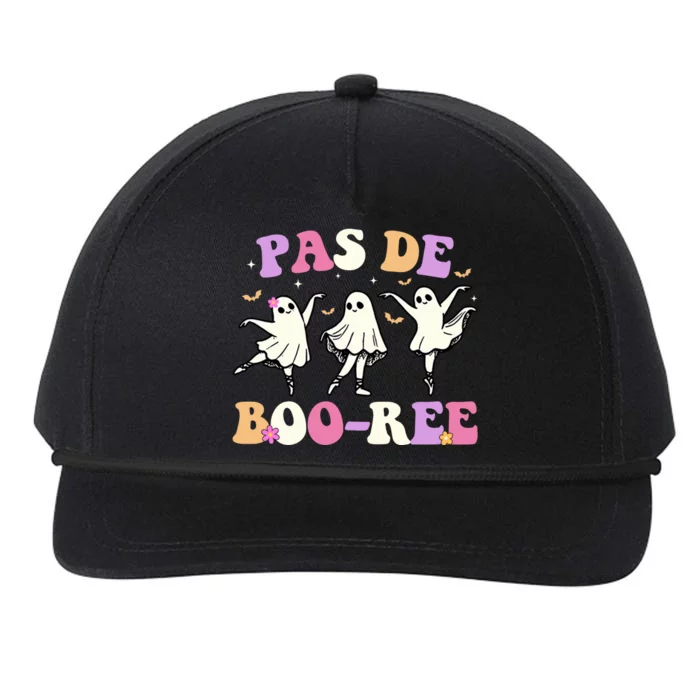 Pas De BooréE Ghost Ballet Dancer Halloween Snapback Five-Panel Rope Hat