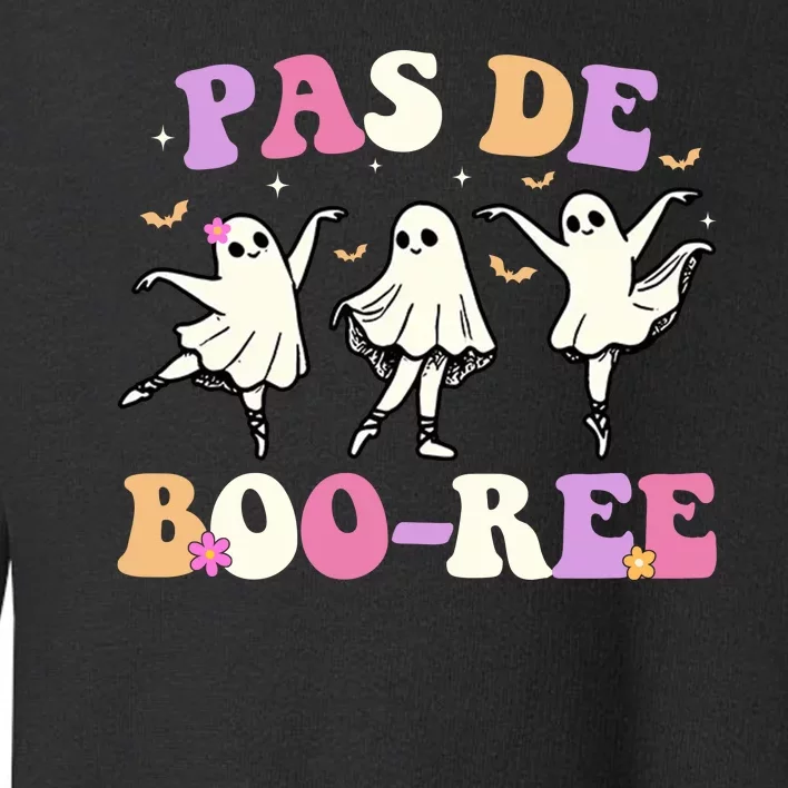 Pas De BooréE Ghost Ballet Dancer Halloween Toddler Sweatshirt