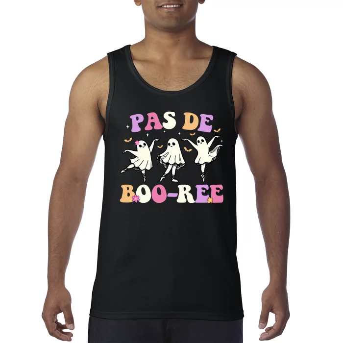 Pas De BooréE Ghost Ballet Dancer Halloween Tank Top