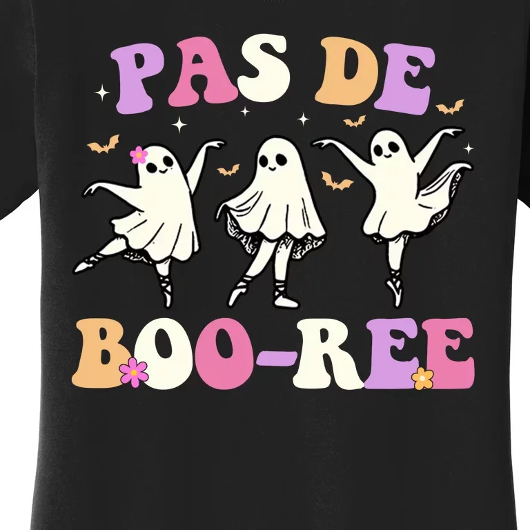 Pas De BooréE Ghost Ballet Dancer Halloween Women's T-Shirt