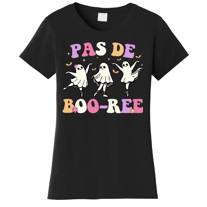 Pas De BooréE Ghost Ballet Dancer Halloween Women's T-Shirt