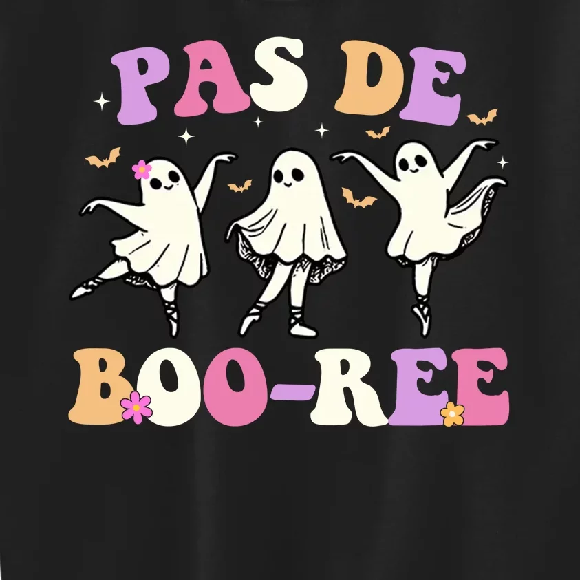 Pas De BooréE Ghost Ballet Dancer Halloween Kids Sweatshirt